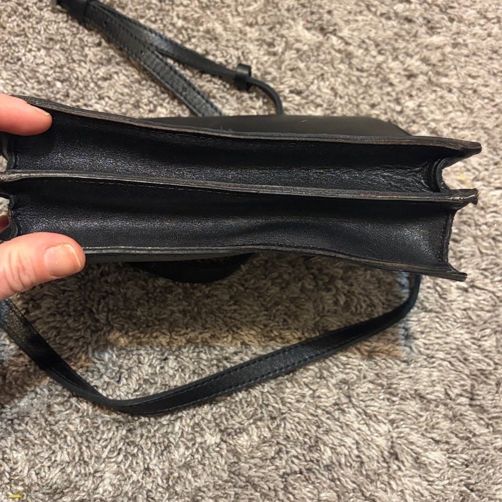Patricia Nash Lanza Crossbody Organizer Black Leather Heritage Bag - Picture 8 of 11